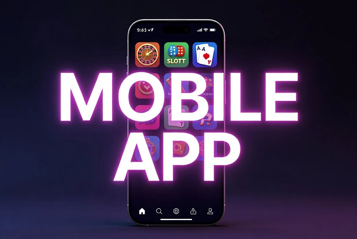 Mobile Version der Lobby auf einem Smartphone